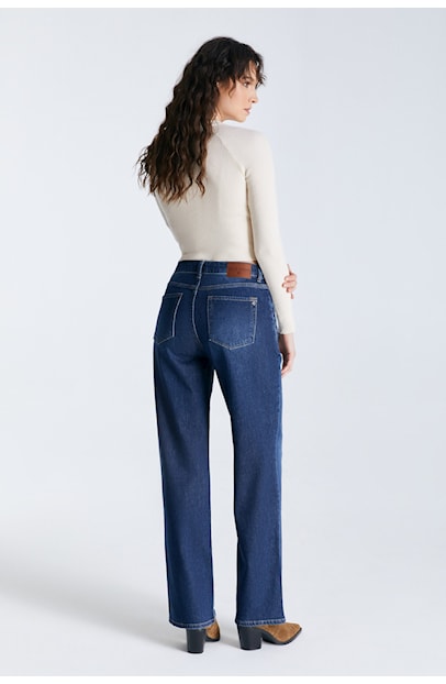 COJ Jeans Jeans Nova Wide Denim - Dark Blue Stone - OAK Fashion Noordwolde