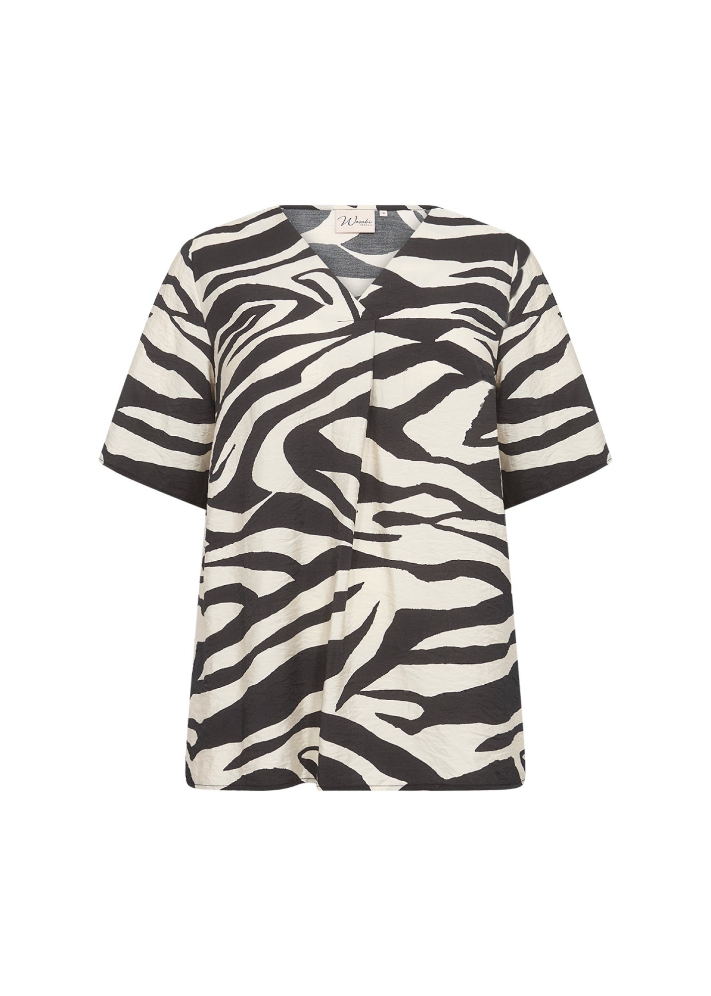 Wasabi Top Luana Zwart - OAK Fashion Noordwolde