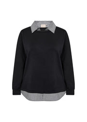 Wasabi Sweater Sabina Zwart - OAK Fashion Noordwolde