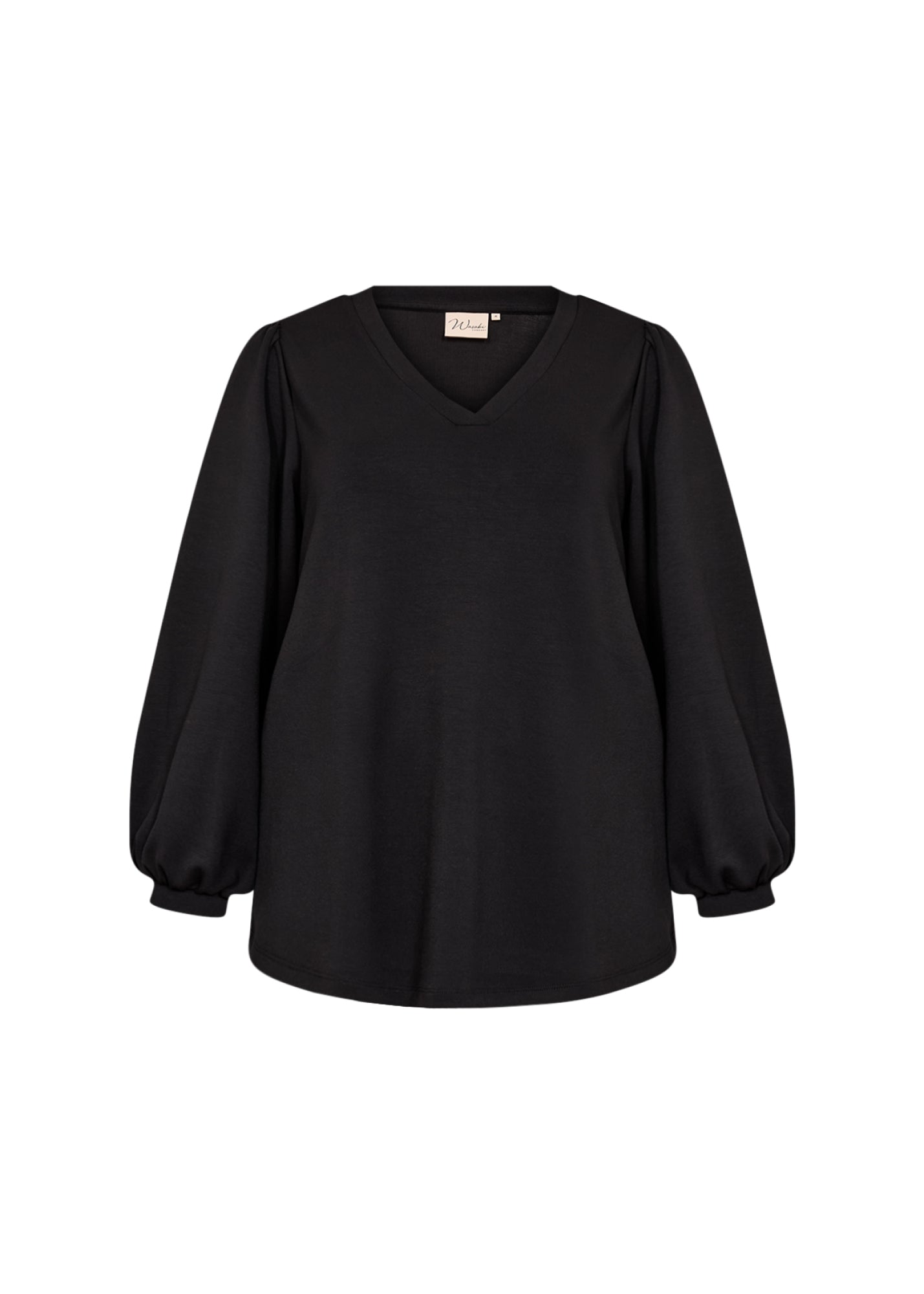 Wasabi Top Sabina Zwart - OAK Fashion Noordwolde