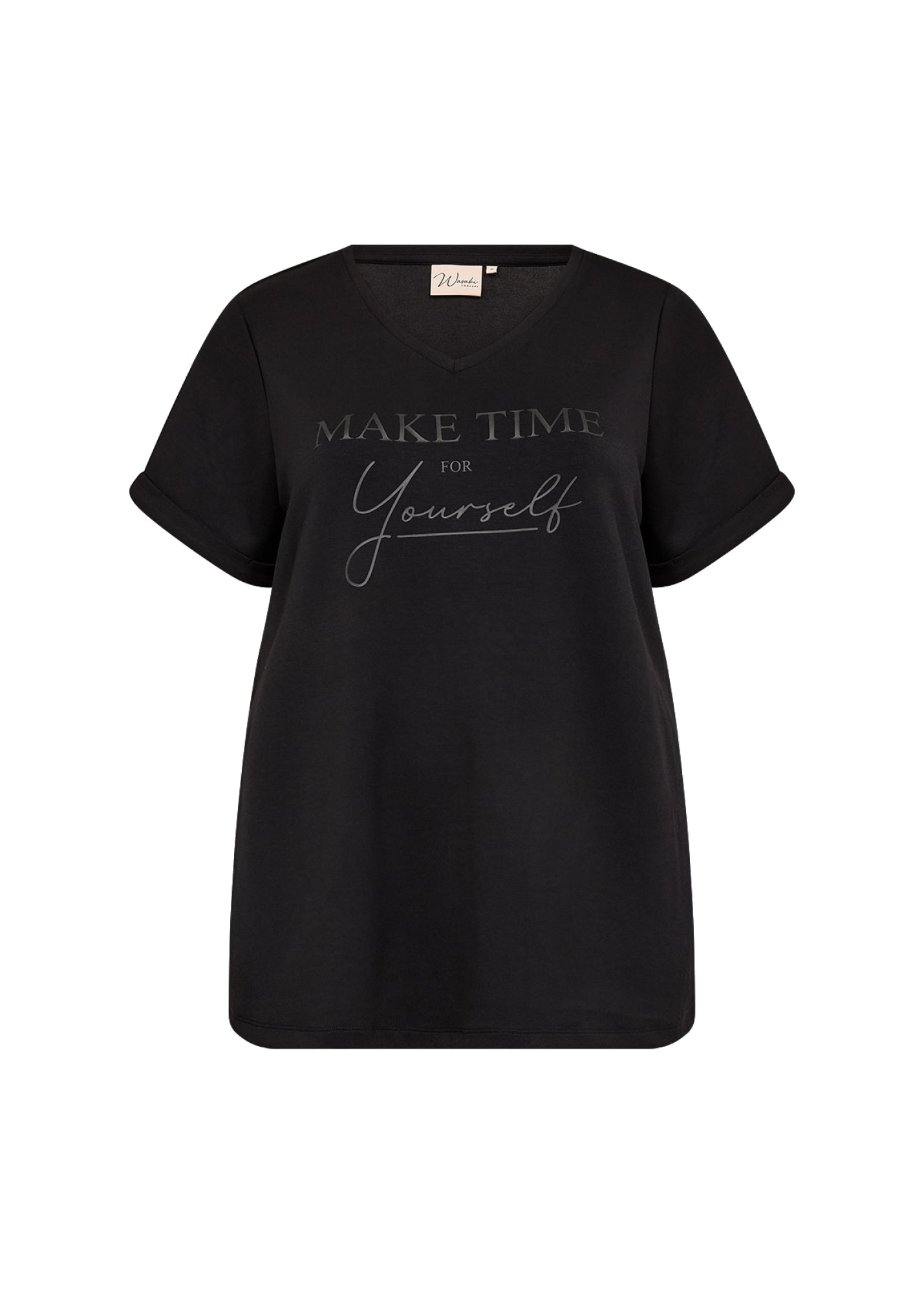 Wasabi Top Sabina Zwart - OAK Fashion Noordwolde