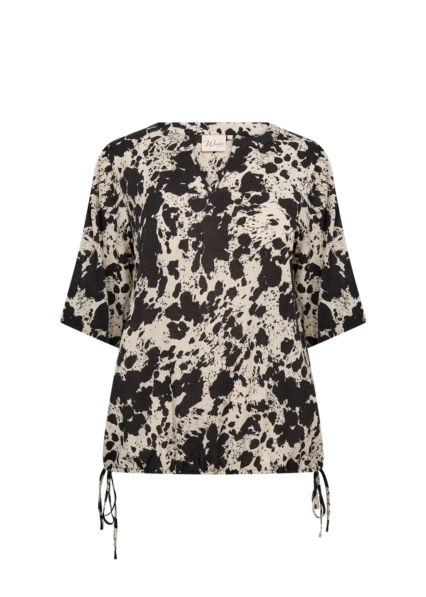 Wasabi Blouse Nikita Zwart - OAK Fashion Noordwolde