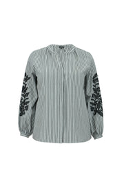 Exxcellent Blouse Roxanne Grijs - OAK Fashion Noordwolde