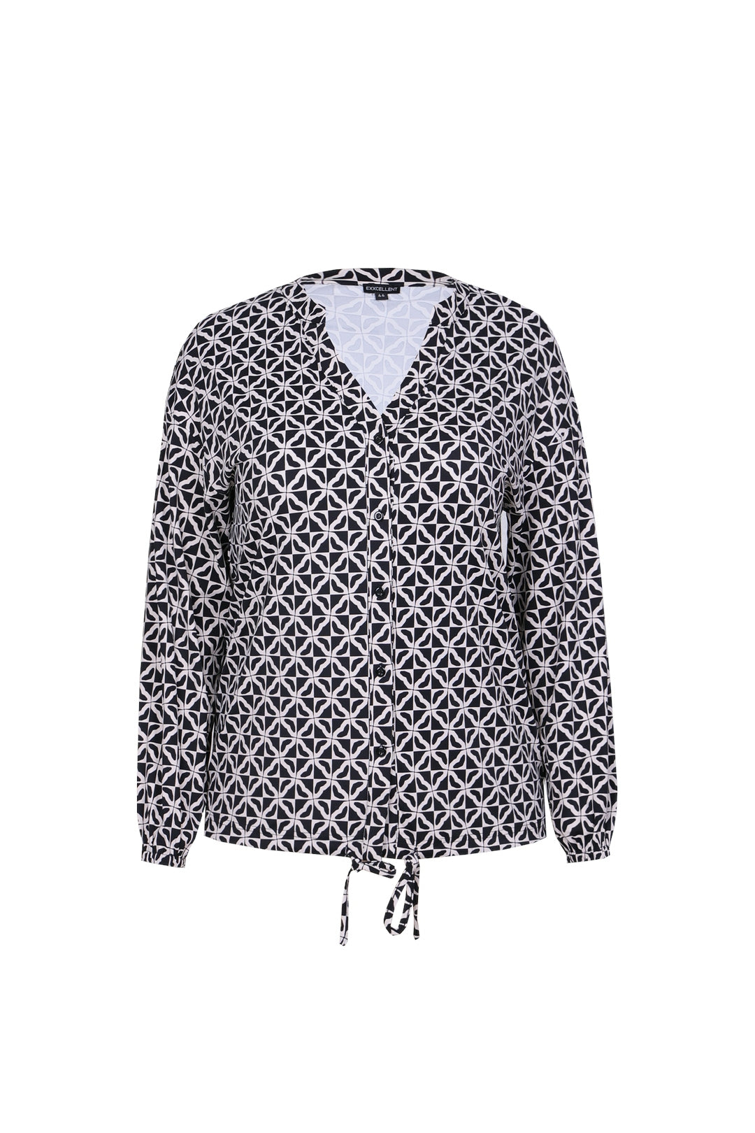 Exxcellent Blouse Tori Zwart - OAK Fashion Noordwolde