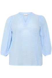 Kaffe Curve Maia Blouse Windsurfer - OAK Fashion Noordwolde