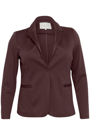 Kaffe Curve KCjenna Blazer Fudge - OAK Fashion Noordwolde