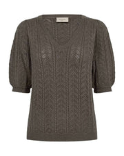 Freequent Pullover Clarry Bruin - OAK Fashion Noordwolde