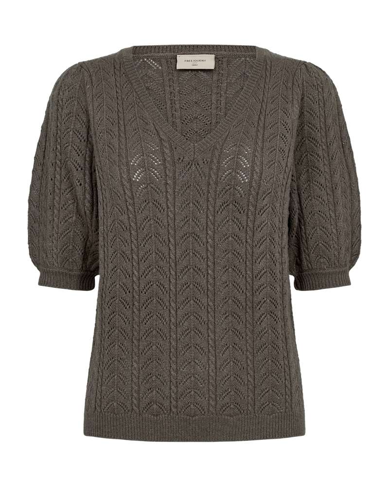 Freequent Pullover Clarry Bruin - OAK Fashion Noordwolde