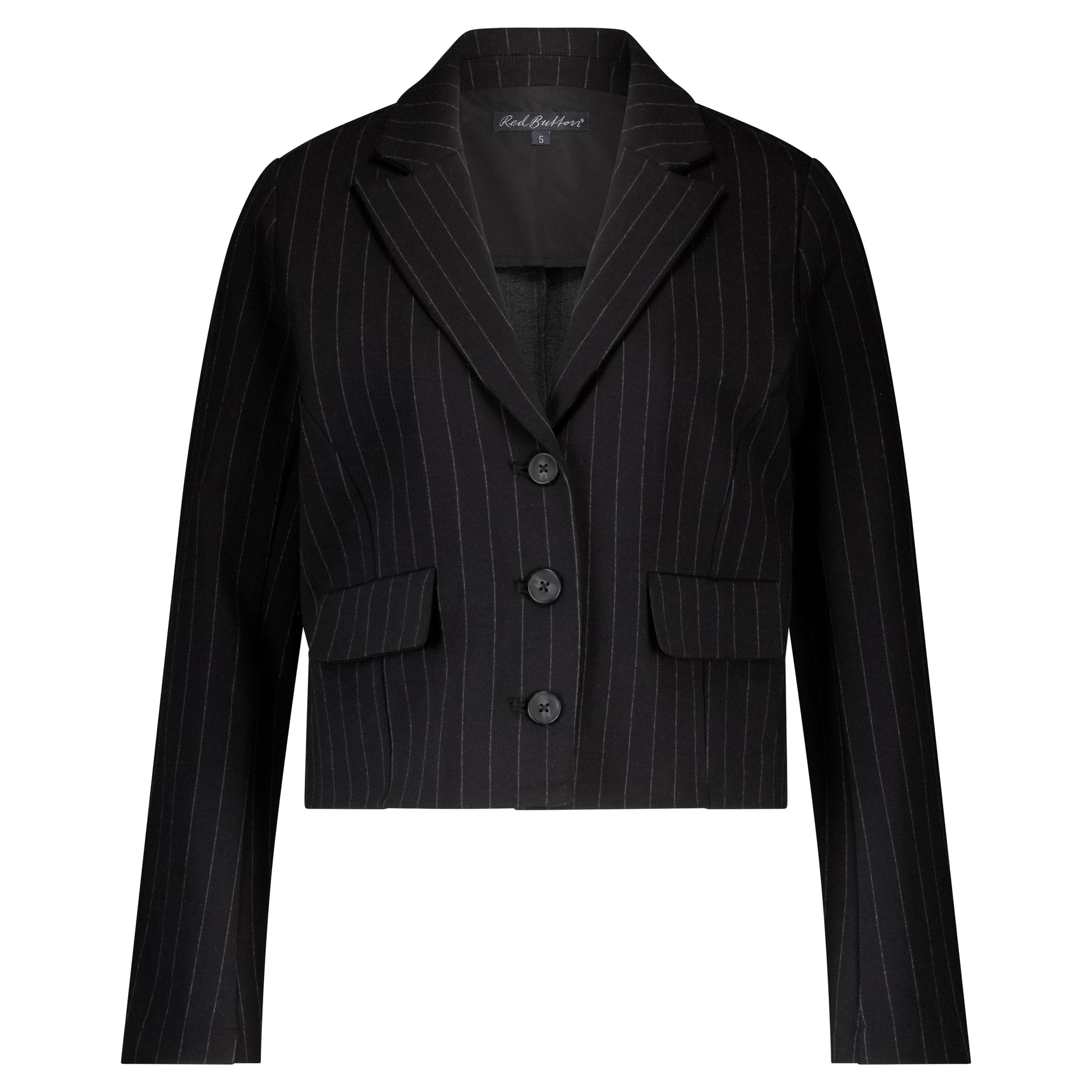 Red Button Skipper Punta Pinstripe black - OAK Fashion Noordwolde