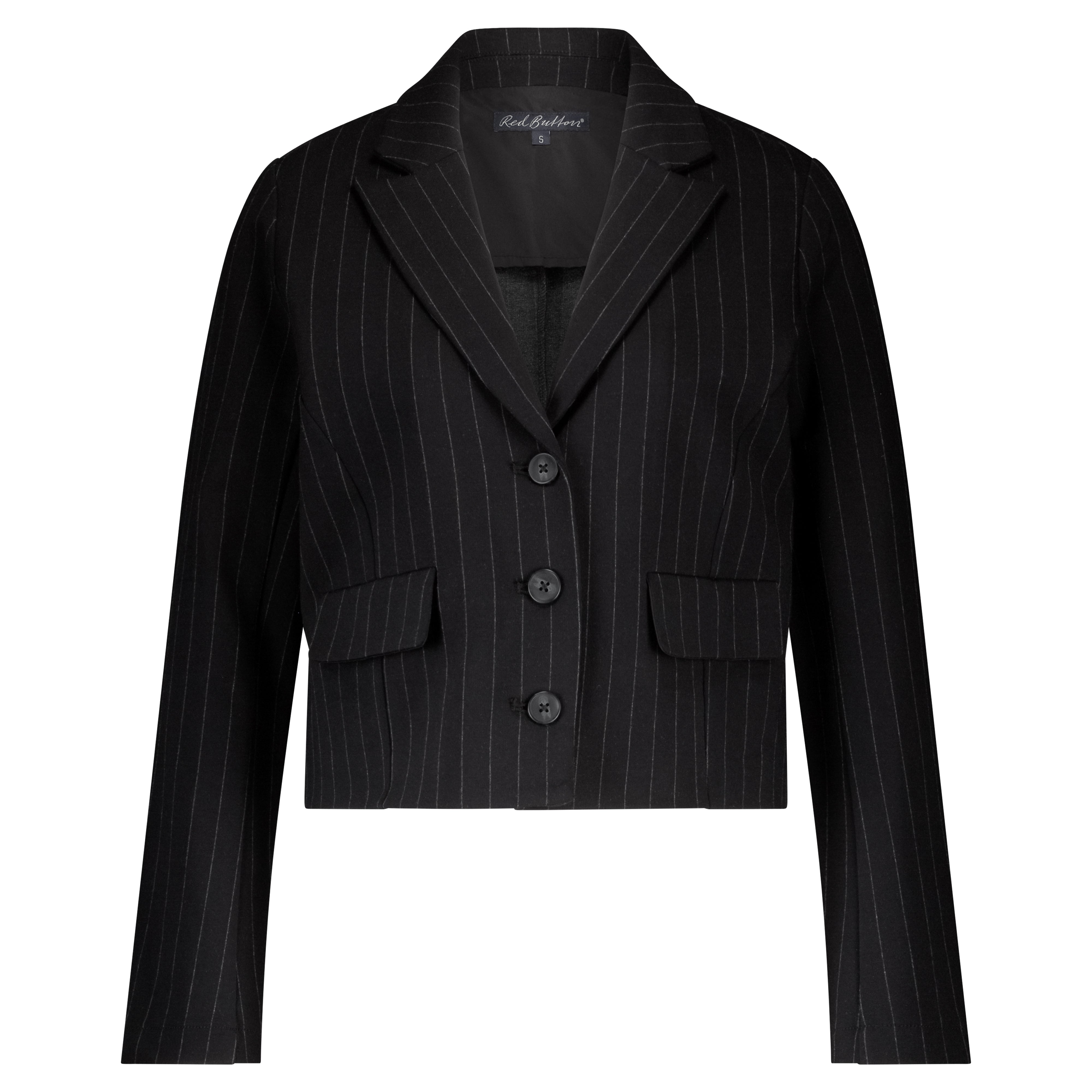 Red Button Skipper Punta Pinstripe black - OAK Fashion Noordwolde