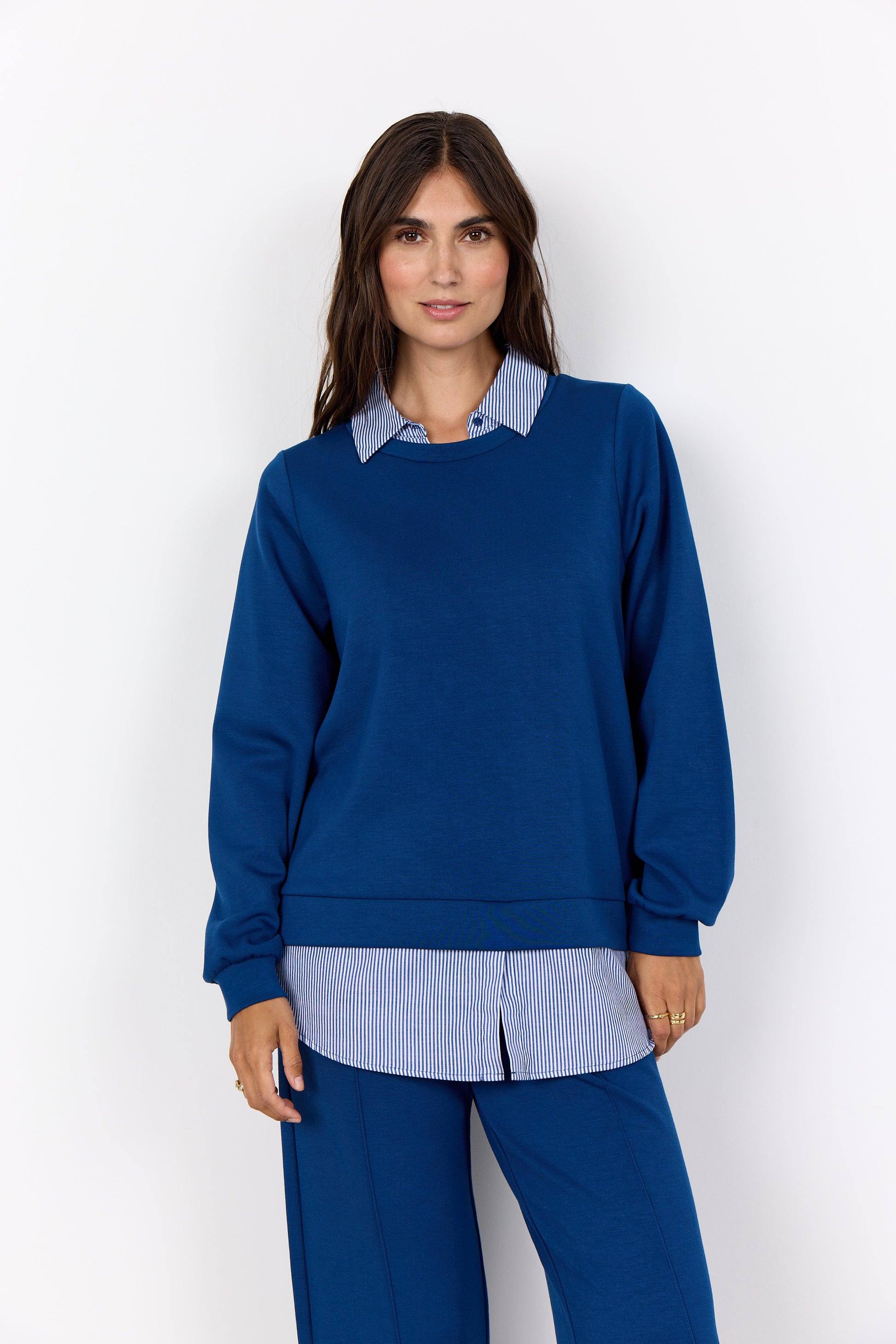 Soya Concept Blouse Banu Blauw - OAK Fashion Noordwolde