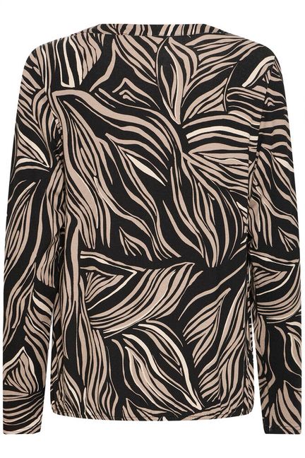 Fransa FRFLORA TEE 5 Black art - OAK Fashion Noordwolde