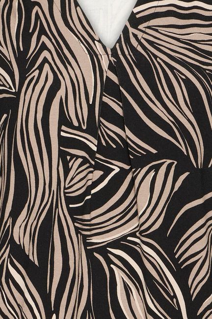 Fransa FRFLORA TEE 5 Black art - OAK Fashion Noordwolde