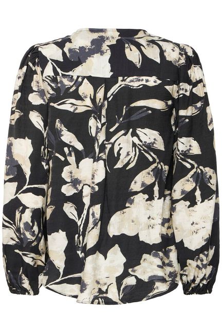 Fransa FRARIANA BL 4 DIS FLORAL BLACK - OAK Fashion Noordwolde