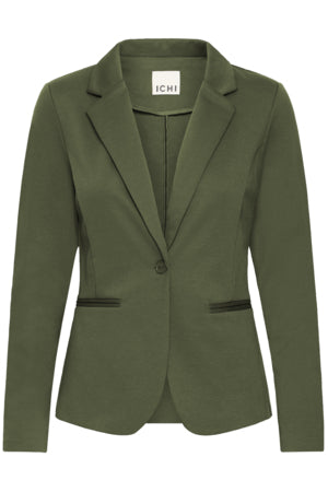 Ichi Blazer Kate Rifle Green - OAK Fashion Noordwolde