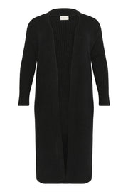 Kaffe Curve KCrinye Long Cardigan Black Deep - OAK Fashion Noordwolde