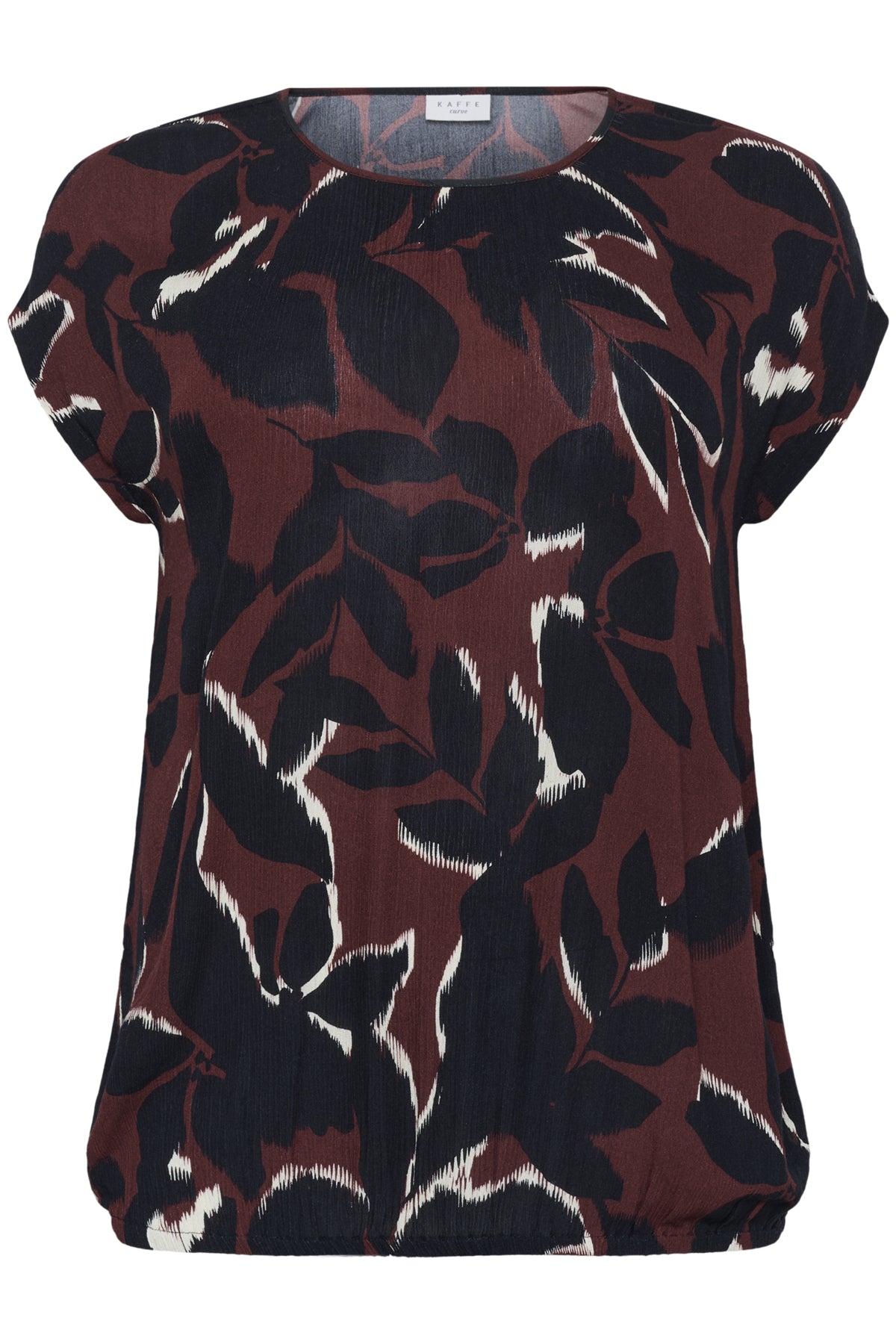 Kaffe Curve KCami Stanley Printed Windsor Wine/Black Flower - OAK Fashion Noordwolde