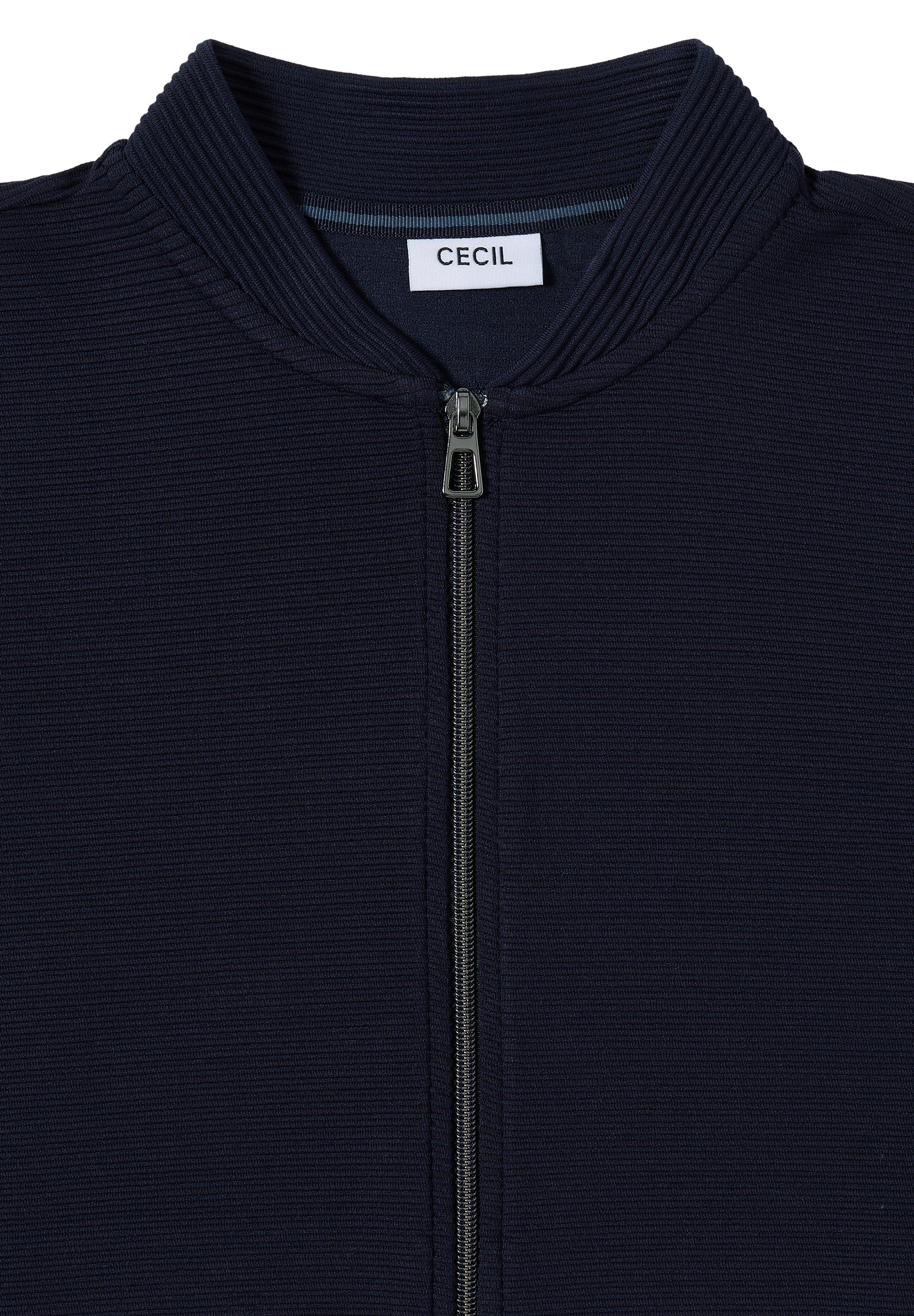 Cecil Vest Ottoman Blauw - OAK Fashion Noordwolde
