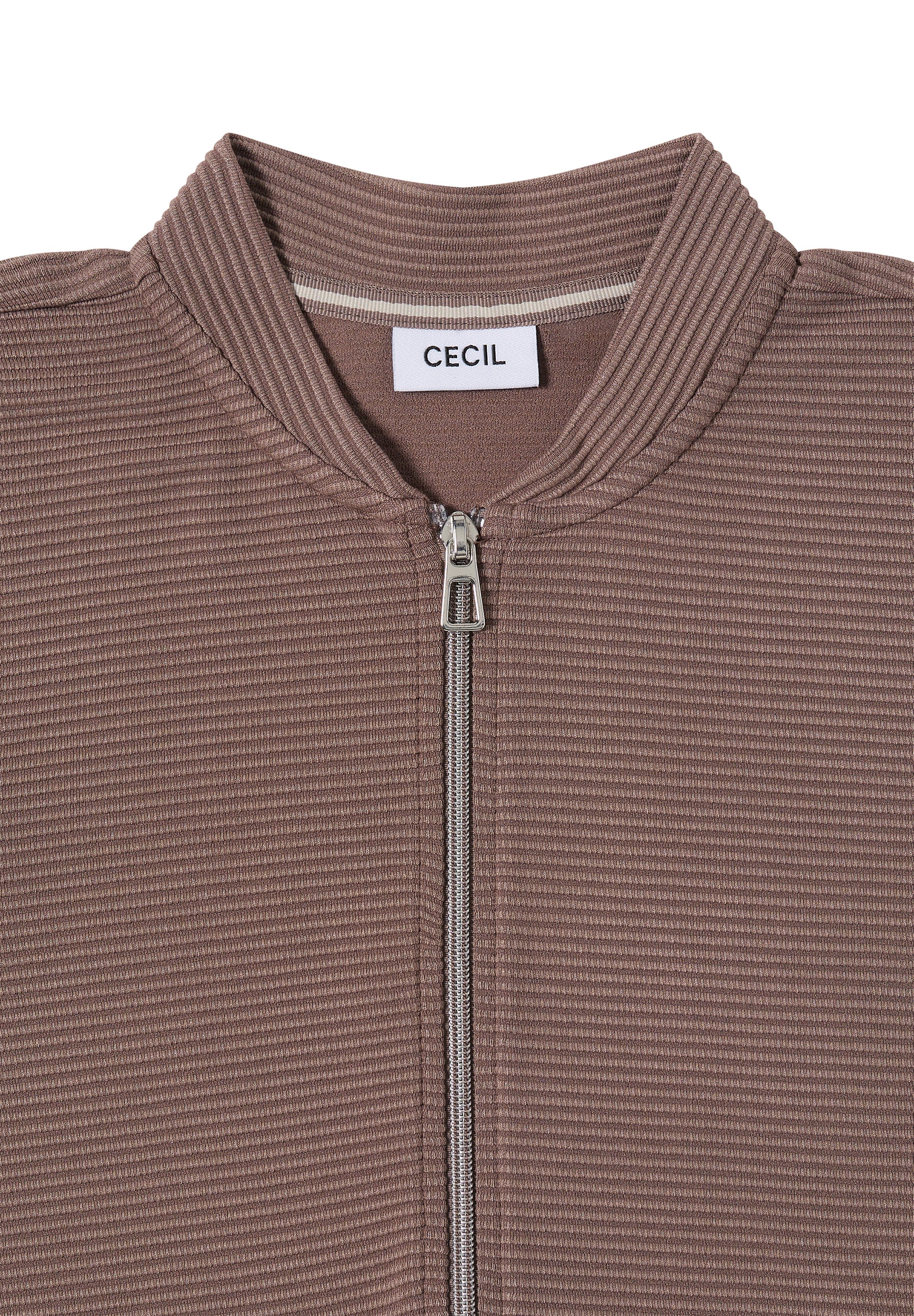 Cecil Vest Ottoman Bruin - OAK Fashion Noordwolde
