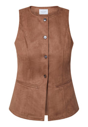 Sisters Point Gilet Velra Bruin - OAK Fashion Noordwolde