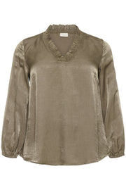 Kaffe Curve KCmilia Blouse Morel - OAK Fashion Noordwolde
