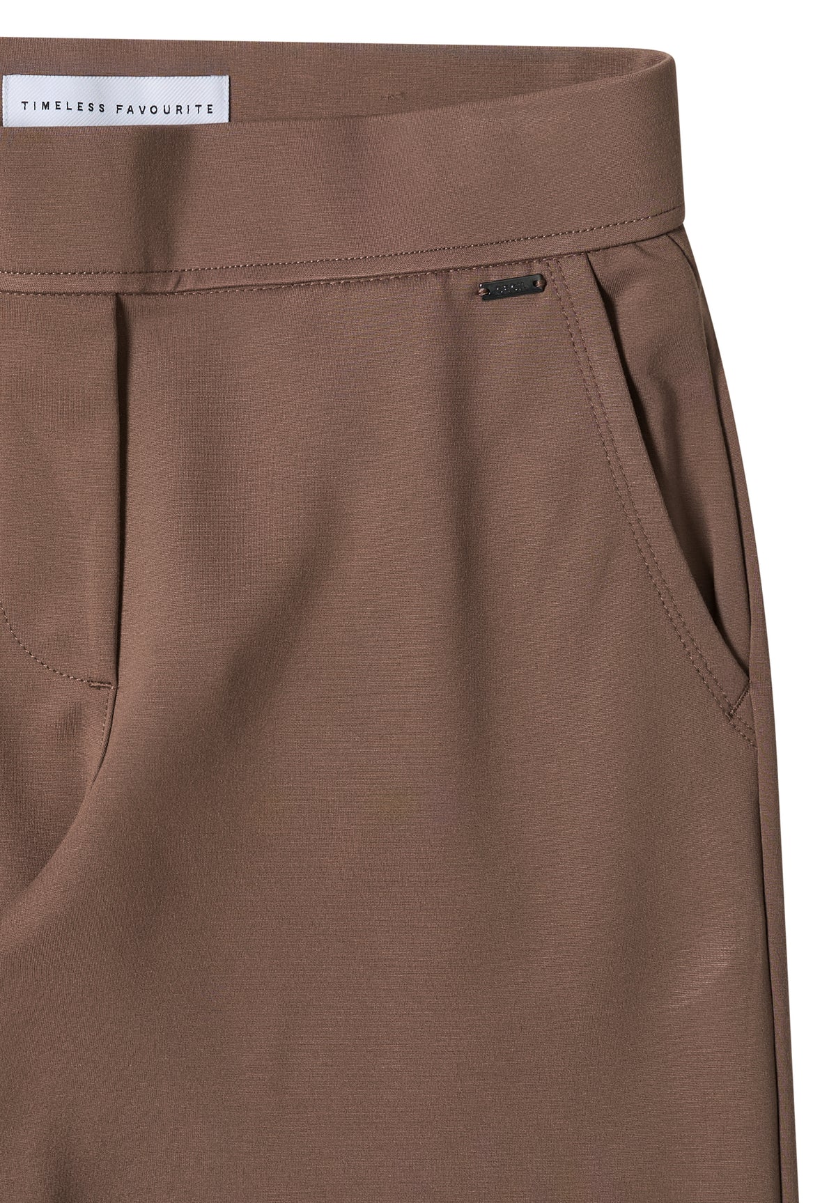 Cecil Pantalon Neele Straight Bruin - OAK Fashion Noordwolde