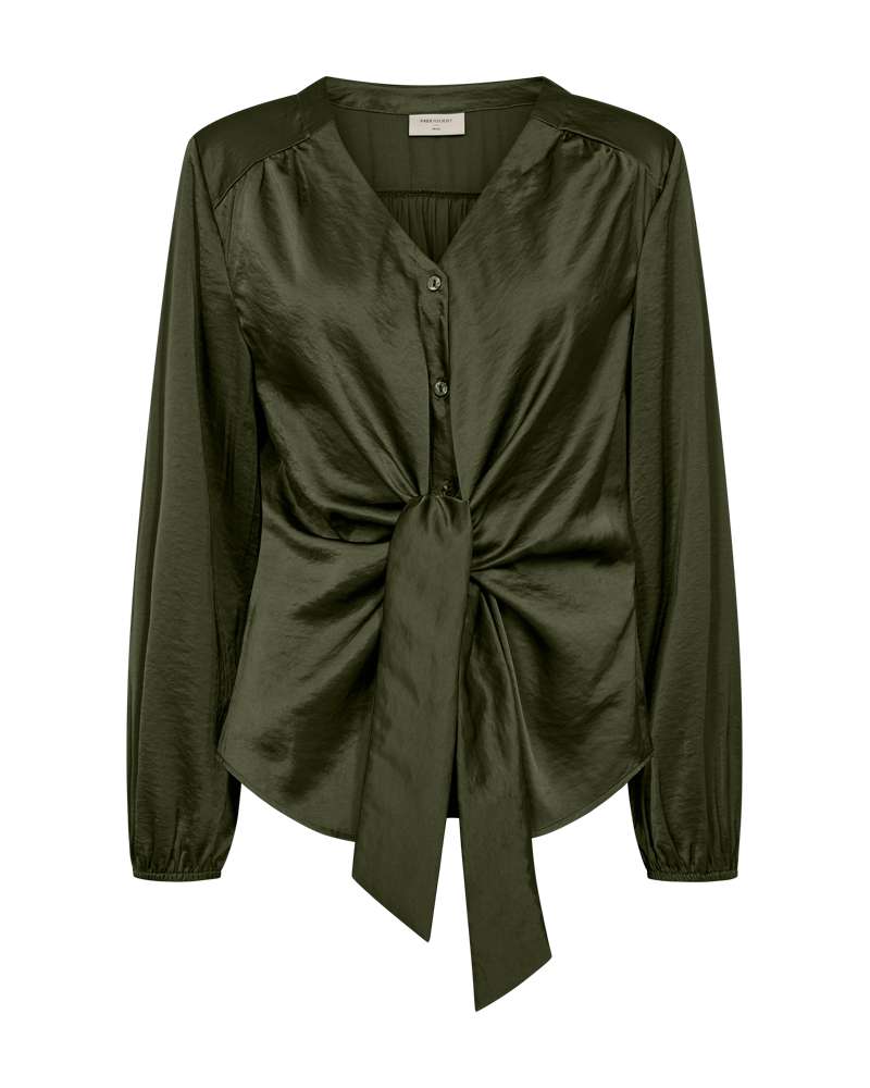 Freequent Blouse Dove Groen - OAK Fashion Noordwolde