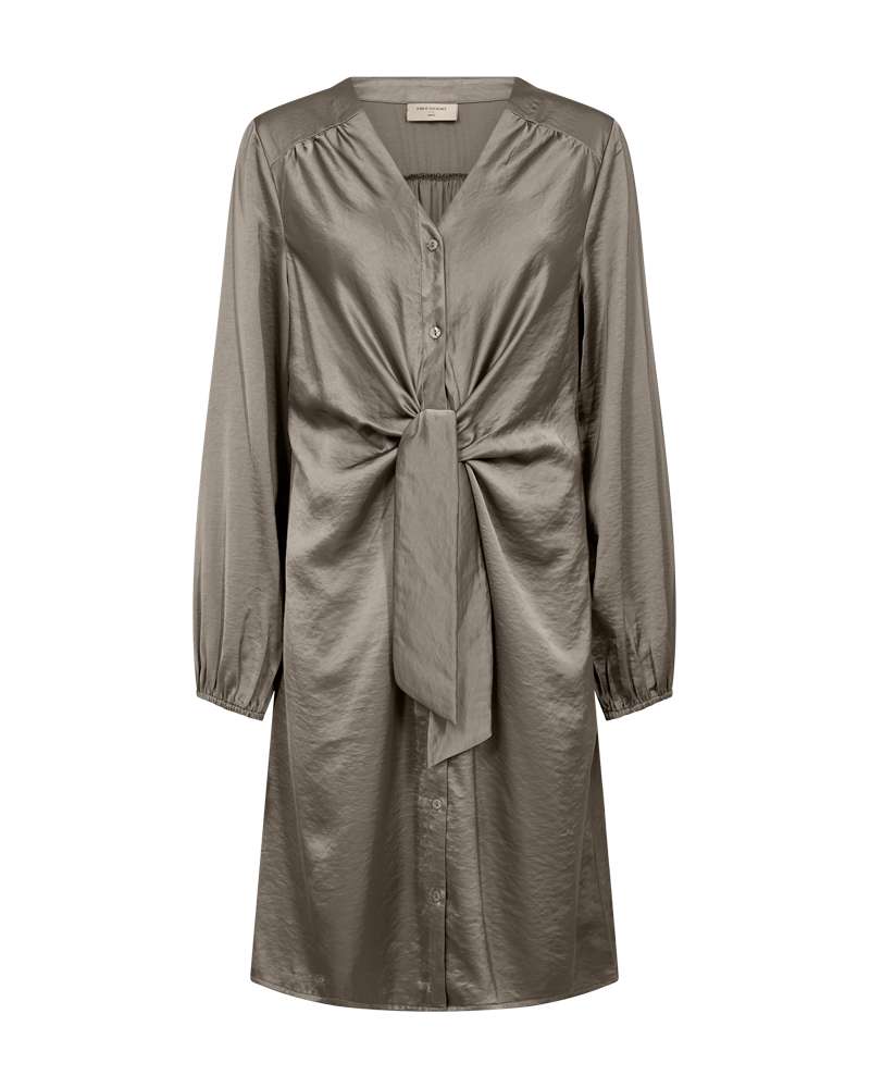 Freequent Jurk Dove Bruin - OAK Fashion Noordwolde