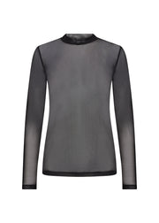 Soya Concept Mesh Top Alda Zwart - OAK Fashion Noordwolde