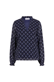 Lofty Manner Blouse Eliza navy - OAK Fashion Noordwolde