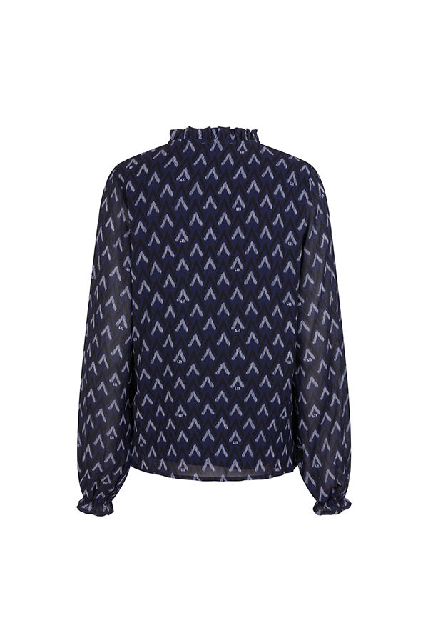 Lofty Manner Blouse Eliza navy - OAK Fashion Noordwolde