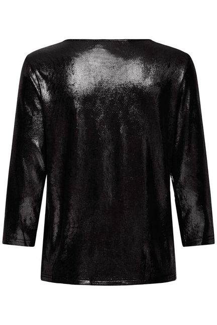 Fransa FRFRANNY TEE 2 BLACK METALLIC - OAK Fashion Noordwolde