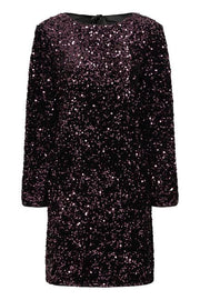 B.young BYPAILLET BOW DRESS 2 FUDGE SEQUIN MIX - OAK Fashion Noordwolde