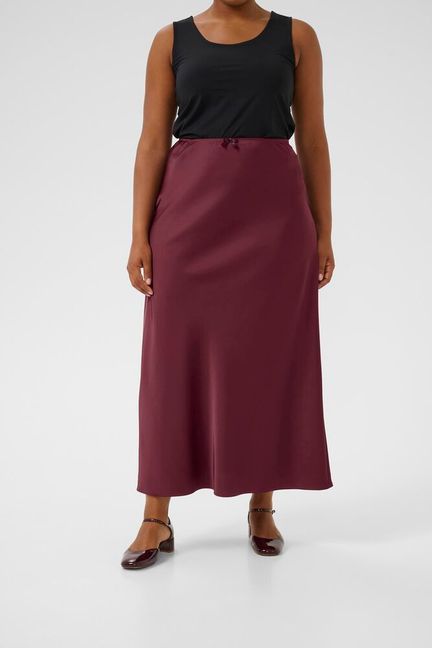Kaffe Curve KChilla Skirt Windsor Wine - OAK Fashion Noordwolde