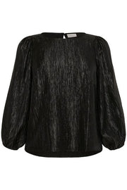 Kaffe Curve KCrizza Blouse Black Deep - OAK Fashion Noordwolde