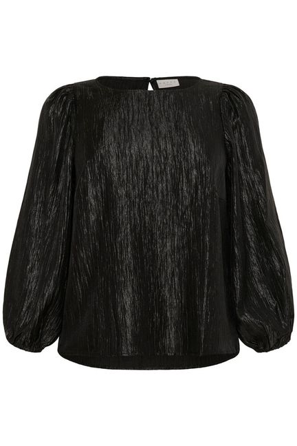 Kaffe Curve KCrizza Blouse Black Deep - OAK Fashion Noordwolde