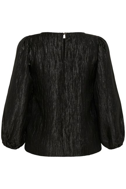 Kaffe Curve KCrizza Blouse Black Deep - OAK Fashion Noordwolde