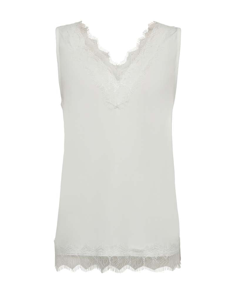 Freequent Singlet Bicco Wit - OAK Fashion Noordwolde