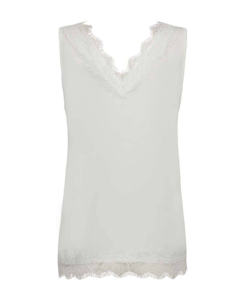 Freequent Singlet Bicco Wit - OAK Fashion Noordwolde