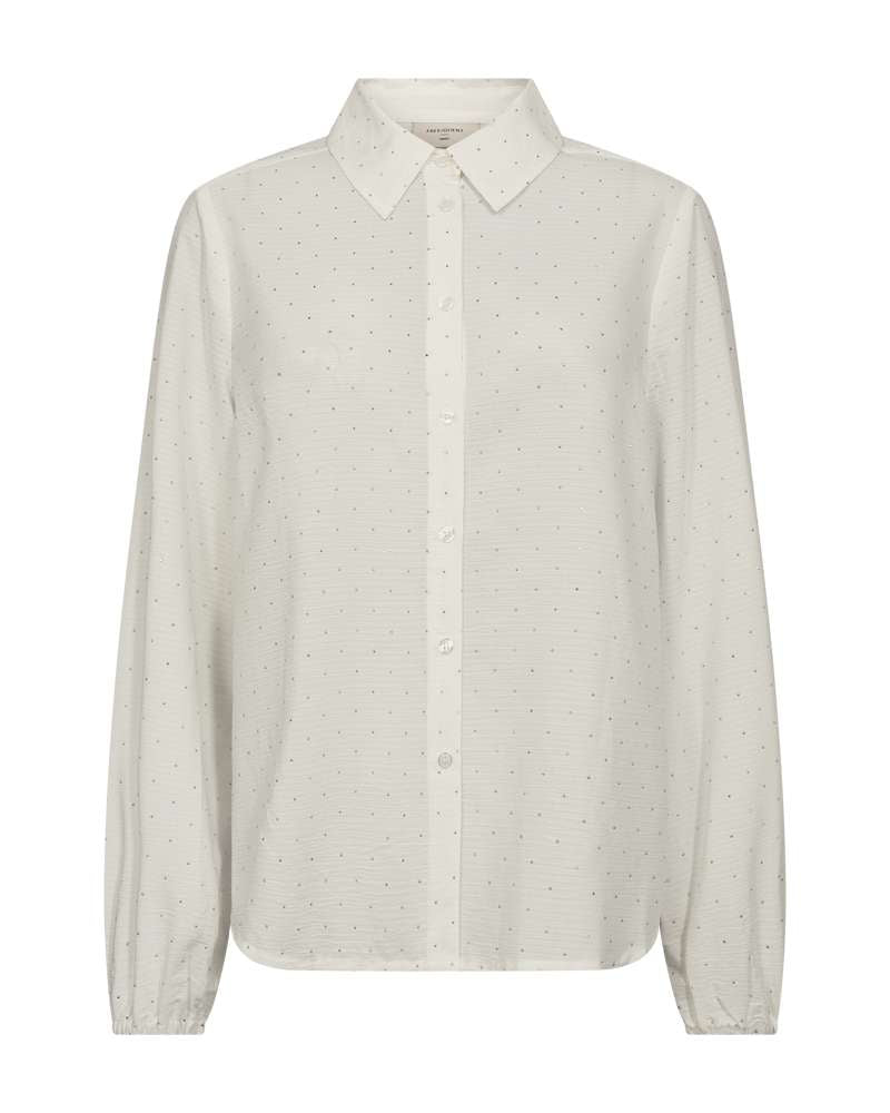 Freequent Blouse Shine Wit - OAK Fashion Noordwolde