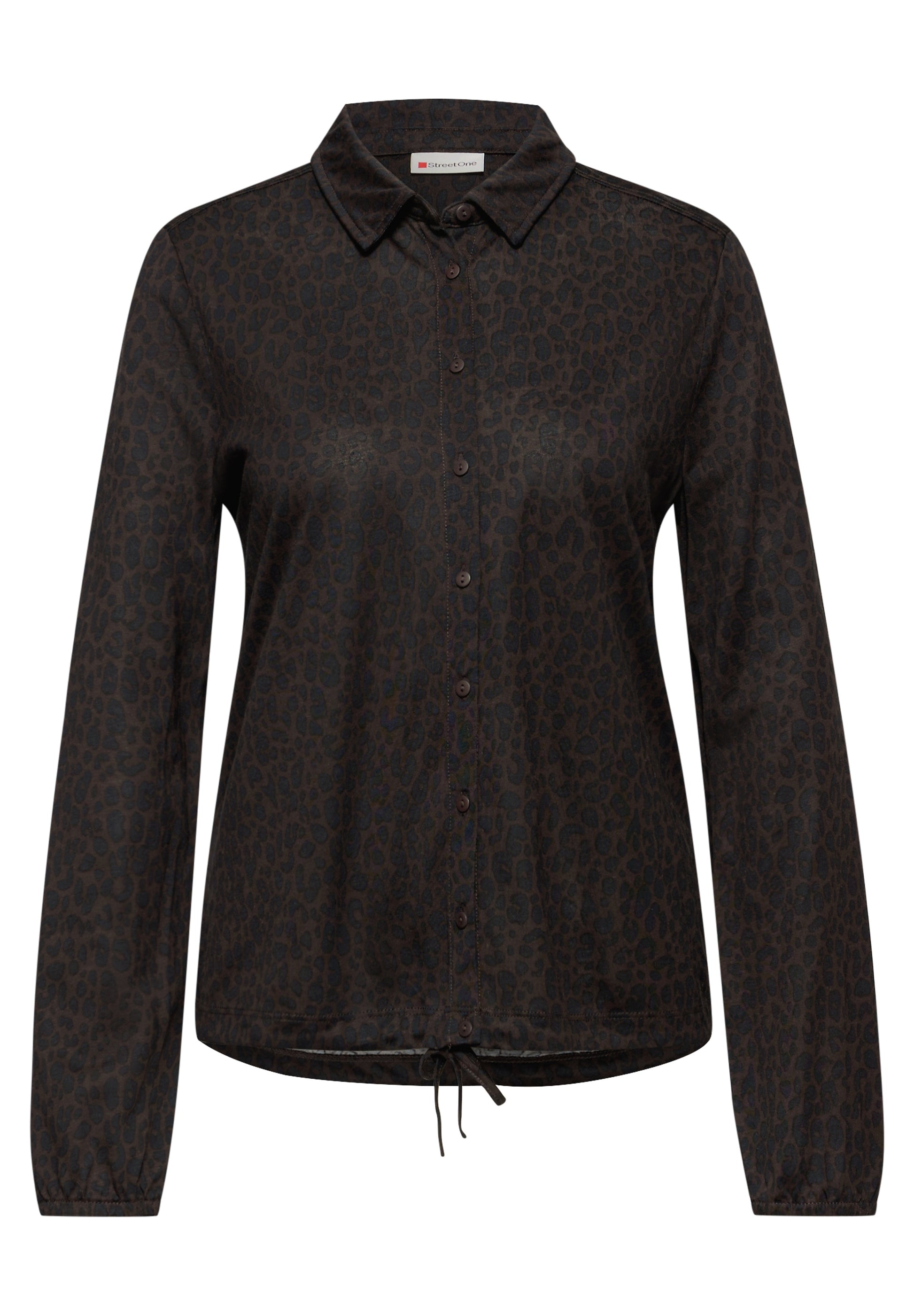 Street One Blouse Print Brown - OAK Fashion Noordwolde