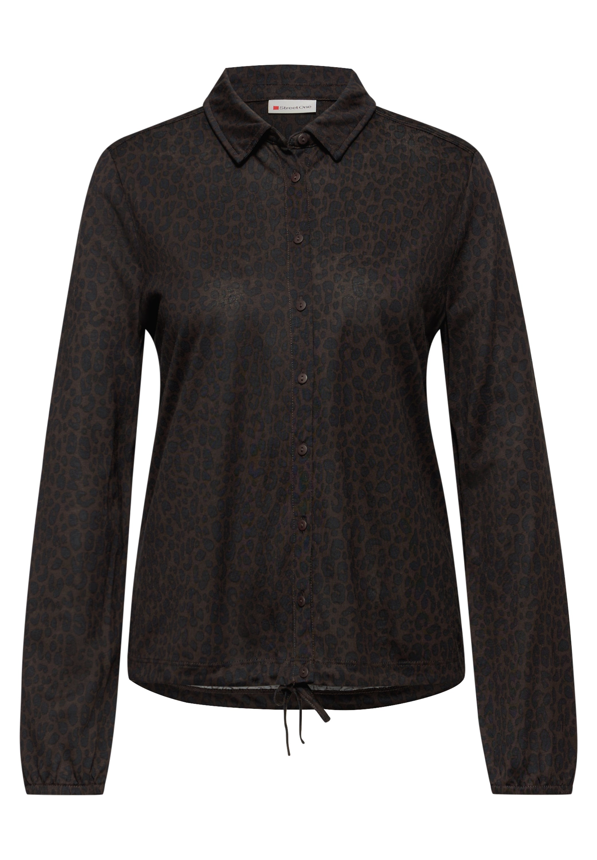 Street One Blouse Print Brown - OAK Fashion Noordwolde