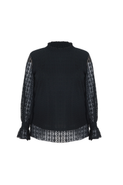 Exxcellent Top Cecilia Zwart - OAK Fashion Noordwolde