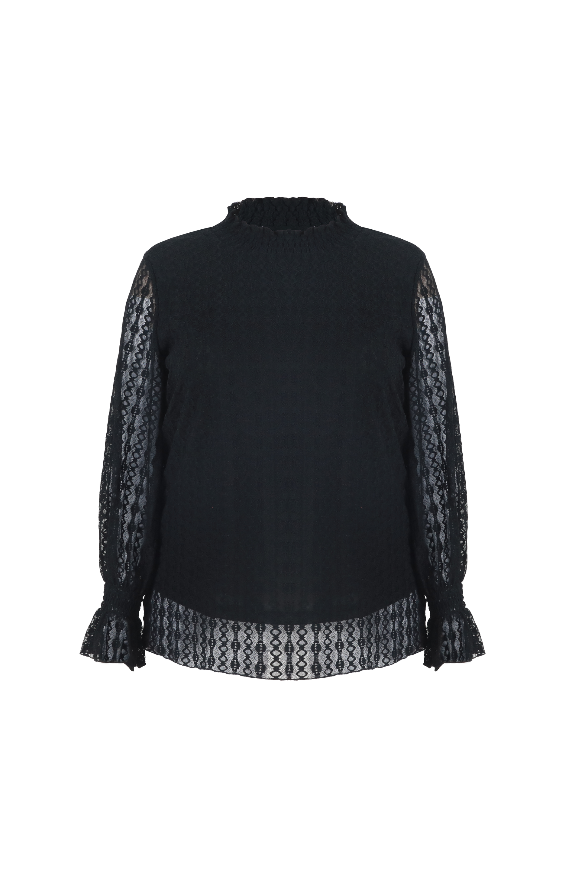 Exxcellent Top Cecilia Zwart - OAK Fashion Noordwolde