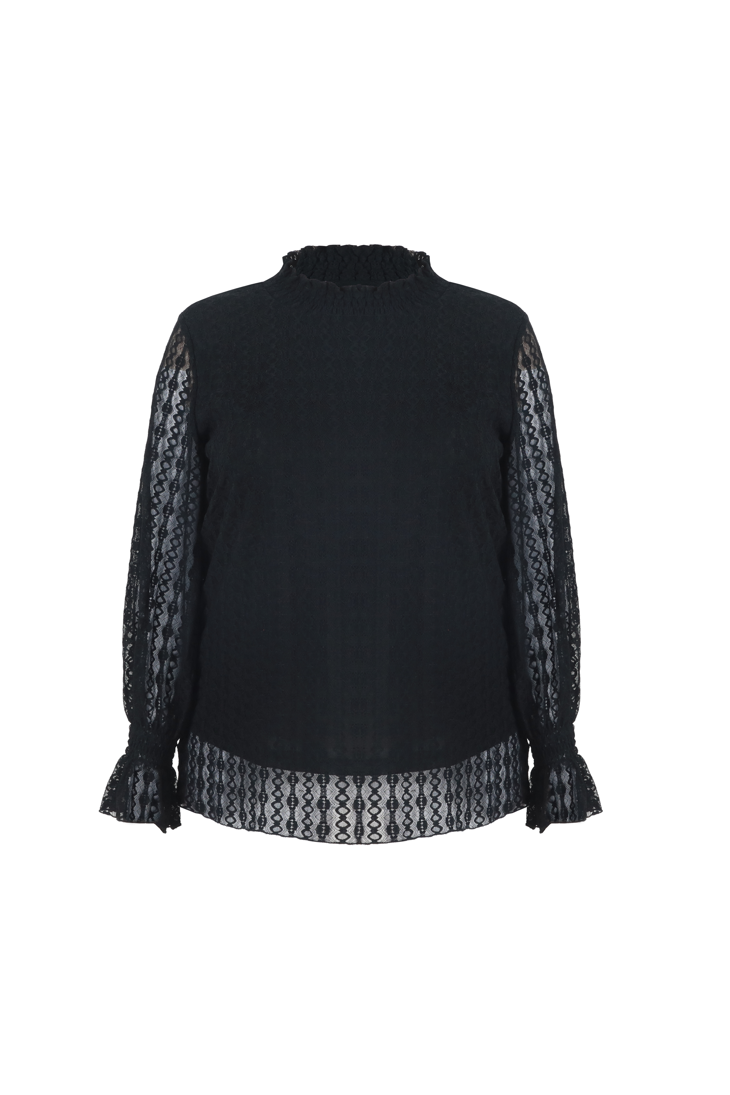 Exxcellent Top Cecilia Zwart - OAK Fashion Noordwolde