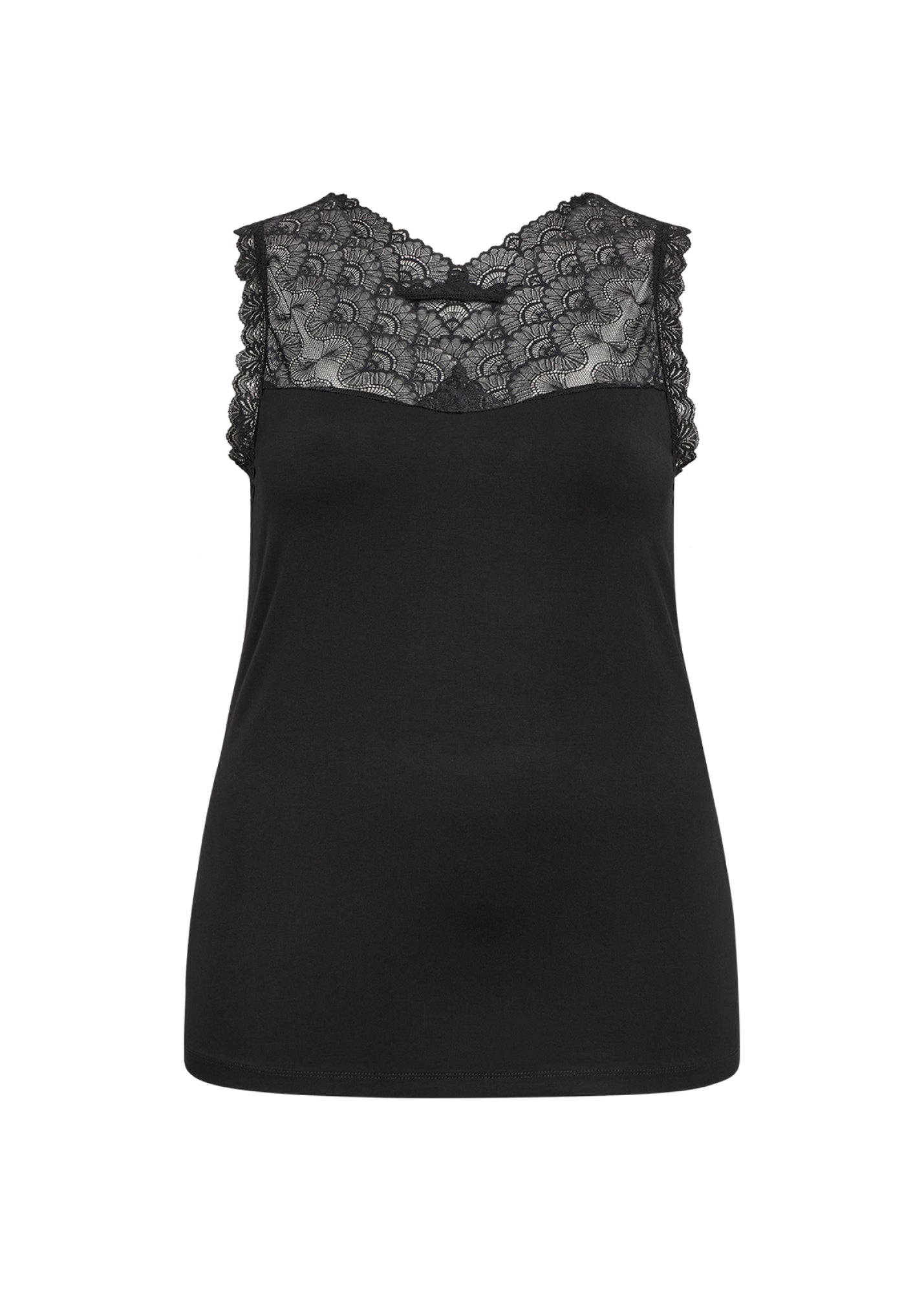 Wasabi Singlet Stella Zwart - OAK Fashion Noordwolde