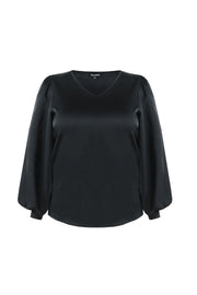 Exxcellent Top Donna Zwart - OAK Fashion Noordwolde