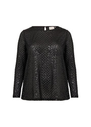 Wasabi Top Shao Zwart - OAK Fashion Noordwolde