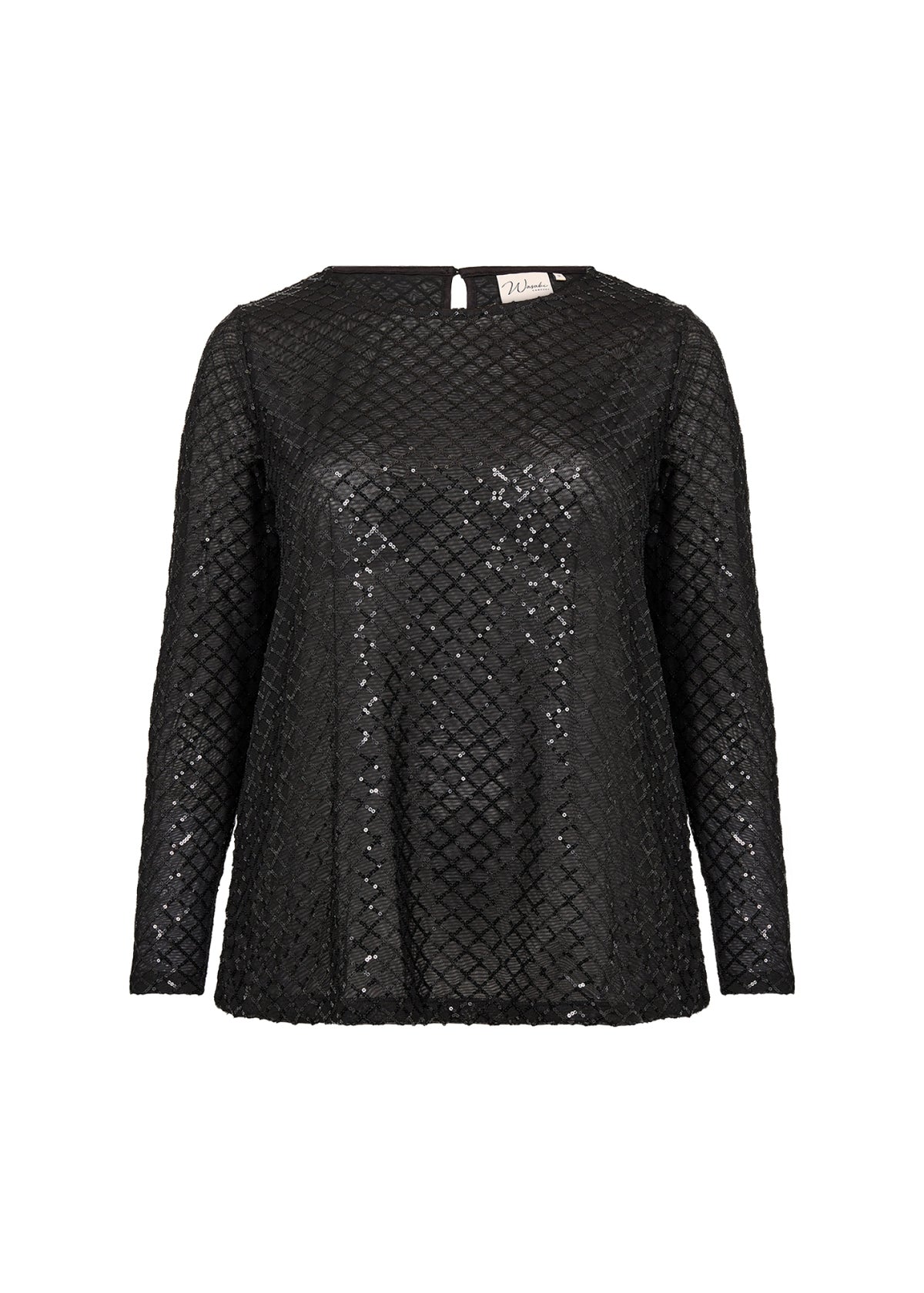 Wasabi Top Shao Zwart - OAK Fashion Noordwolde