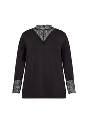 Wasabi Top Stella Zwart - OAK Fashion Noordwolde